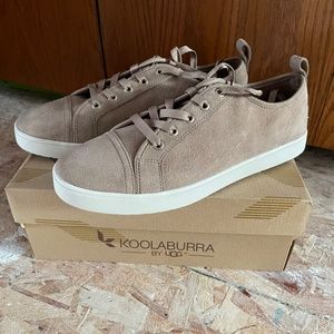 Koolaburra by Ugg Kellen suede Sneaker | size 11 Amphora nude neutral beige tan